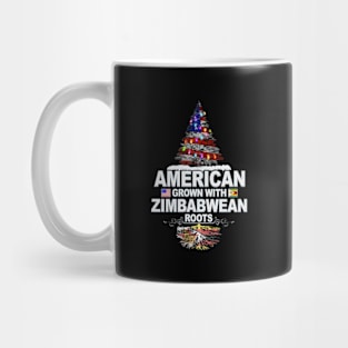 Christmas Tree  American Grown With Zimbabwean Roots - Gift for Zimbabwean From Zimbabwe Mug